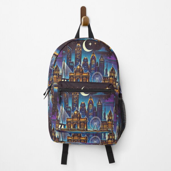 Item preview, Mumbai Night Skyline| Gateway of India Aesthetic Cityscape Travel Design designed and sold by Globalcitytees.