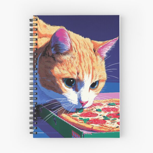 Item preview, Funny Orange Cat Eating Pizza Cute Food Lover Design designed and sold by Meow-Attitude.