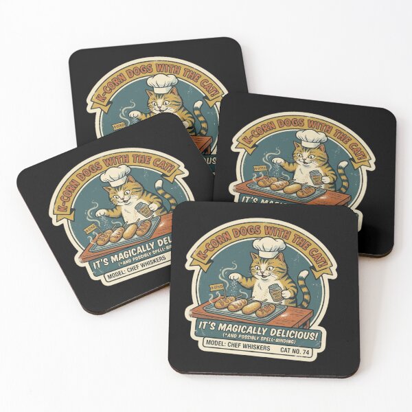 Item preview, Vintage 80s Cat Chef - Magically Delicious K-Food designed and sold by K-Vibe Design Studio.