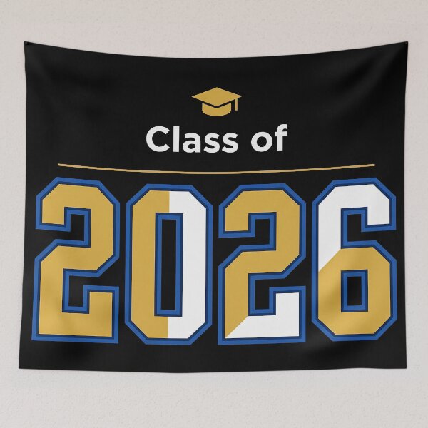Item preview, Class of 2026 bold varsity graduation design designed and sold by ShahinurSobuj.