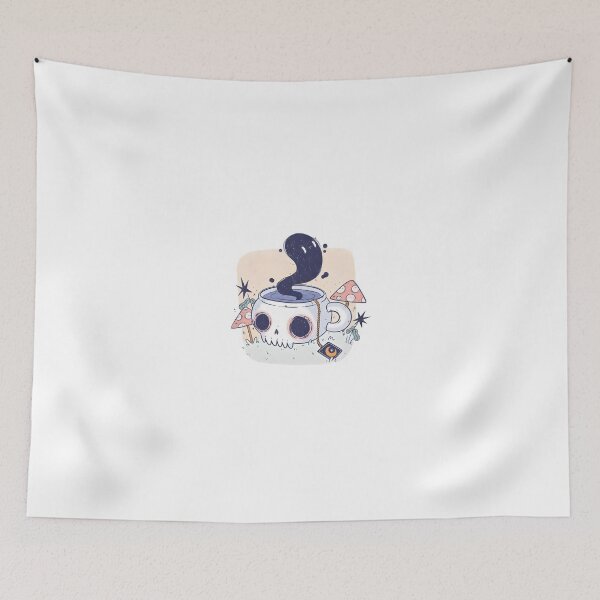 Item preview, Skull Teacup designed and sold by SlayPOPShop.