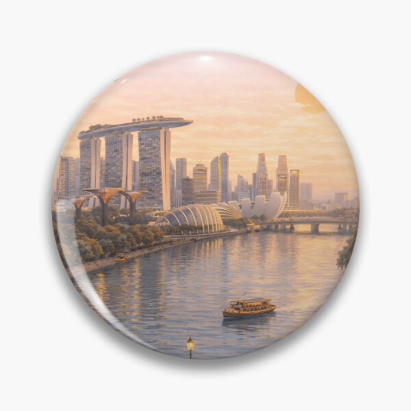 Item preview, Singapore Minimal Design – Modern City Aesthetic designed and sold by ArtYouFeel.