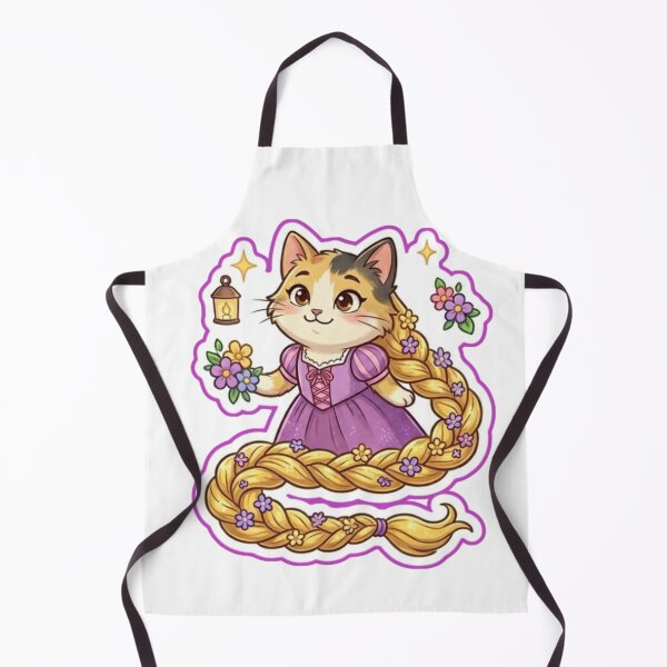 Item preview, Dreamy Rapunzel Cat with Long Golden Hair designed and sold by Purely Art Shop.