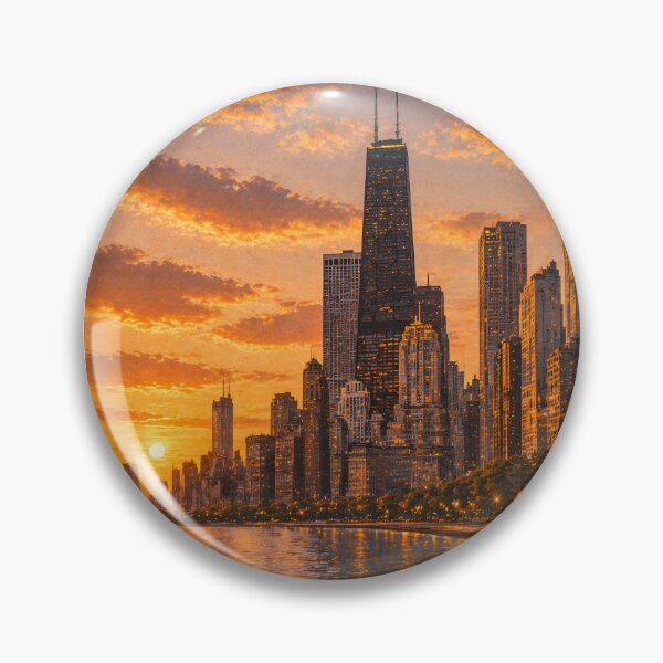 Item preview, Chicago Vintage Travel Design – Retro USA Aesthetic designed and sold by ArtYouFeel.