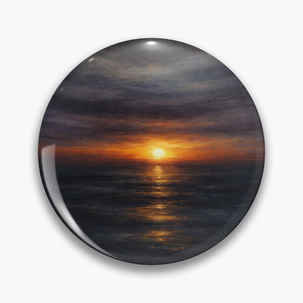 Item preview, Moody Ocean Dark Sunset Coastal Art  designed and sold by TheSlowShore.