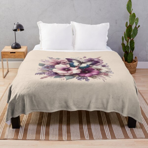 Item preview, Primary Choice: Elegant Purple Butterfly & Floral Bouquet designed and sold by Sashka-.