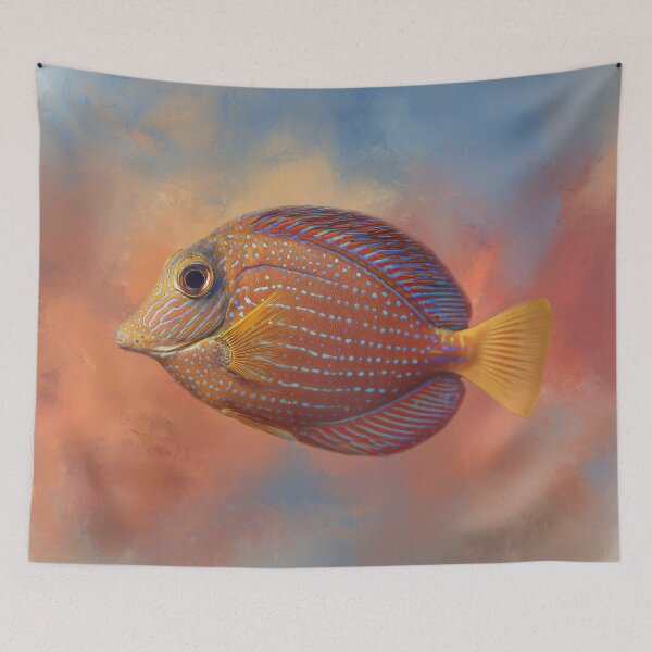 Item preview, Orange Doctorfish designed and sold by Elisabeth Lucas.