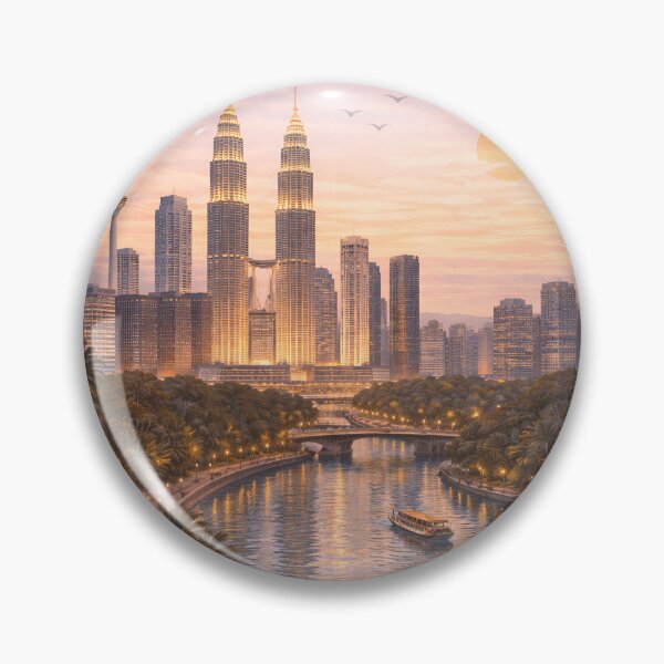 Item preview, Kuala Lumpur Minimal Design – Malaysia Aesthetic designed and sold by ArtYouFeel.