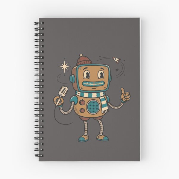 Item preview, Vintage Friendly Radio Robot Illustration designed and sold by Purely Art Shop.