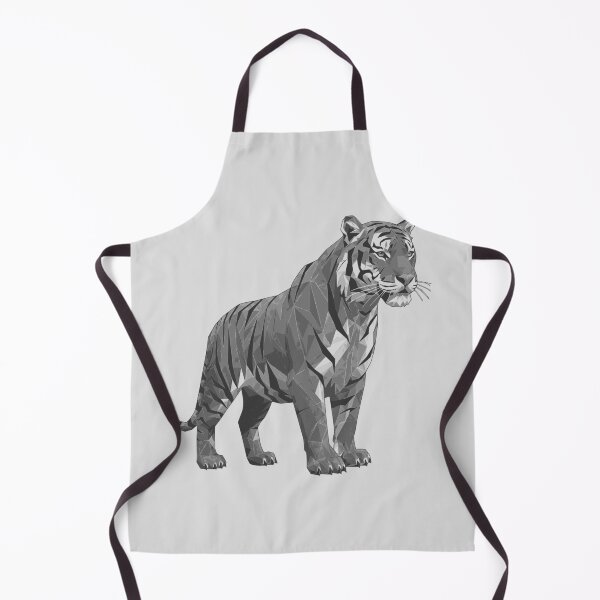 Item preview, Geometric Tiger Bengal Silhouette Modern Line Art designed and sold by tineldesign.