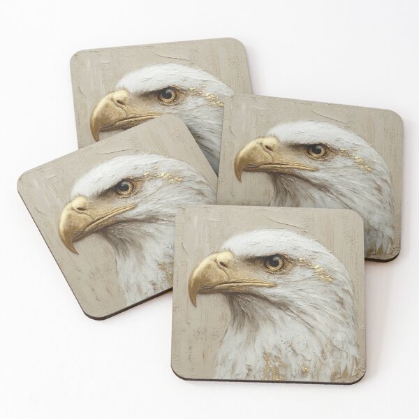 Item preview, Gold and White Eagle designed and sold by Elisabeth Lucas.