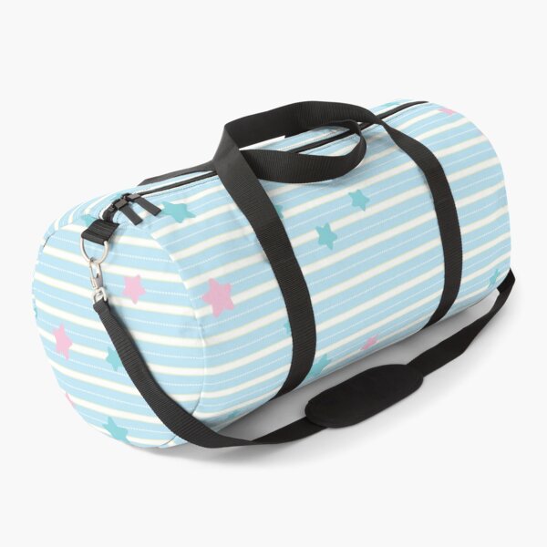Item preview, Little Twinkle Stars on Blue-White Stripe Pattern designed and sold by kindacute-shop.