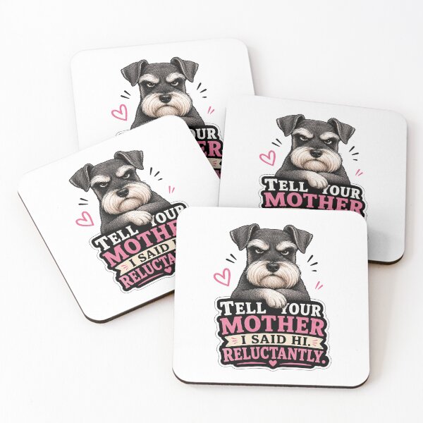 Item preview, Grumpy Schnauzer Mother In Law Gift Sticker designed and sold by Gentlestate.