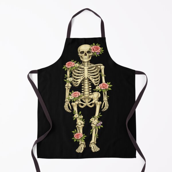 Item preview, Full Floral Skeleton - Vintage Anatomical Art with Pink Roses designed and sold by myforestfog.