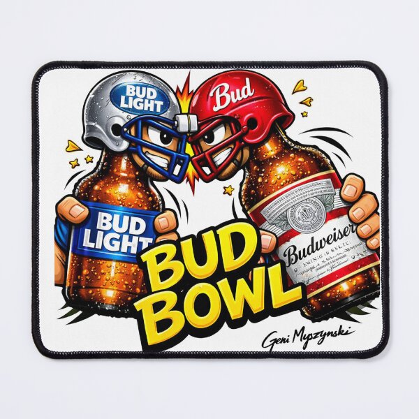 Item preview, Bud Light VS Budweiser Bud Bowl 1 1989  designed and sold by The Art Queen Of Michigan .