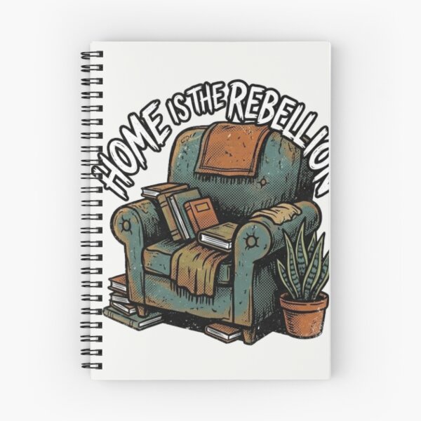 Item preview, Home Is The Rebellion - Retro Comic Armchair Punk Decor designed and sold by InnerwayStudio.