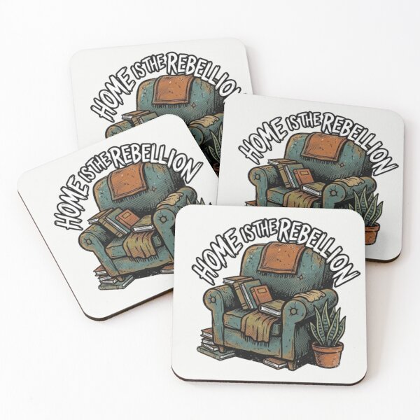 Item preview, Home Is The Rebellion - Retro Comic Armchair Punk Decor designed and sold by InnerwayStudio.