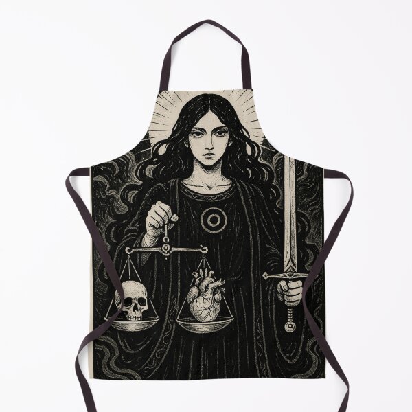 Item preview, Justice Tarot Card | Dark Occult Balance and Truth designed and sold by TheLoopStories.