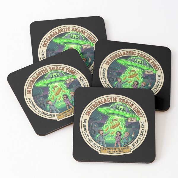 Item preview, Intergalactic Snack Time - Alien K-Hotdog Invasion designed and sold by K-Vibe Design Studio.