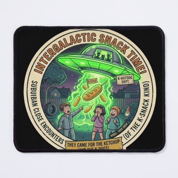 Item preview, Intergalactic Snack Time - Alien K-Hotdog Invasion designed and sold by K-Vibe Design Studio.