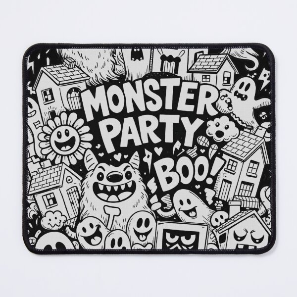 Item preview, Monster Party BOOOO - Monster Doodle illustration designed and sold by Arte Cartoon From TagTeam Group.