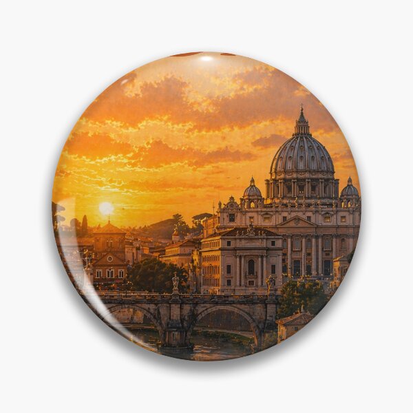 Item preview, Rome Sunset Retro Design – Warm Italy Aesthetic designed and sold by ArtYouFeel.