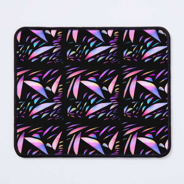Item preview, Neon Pink Holographic Leaf Pattern designed and sold by RiyanaStudio.