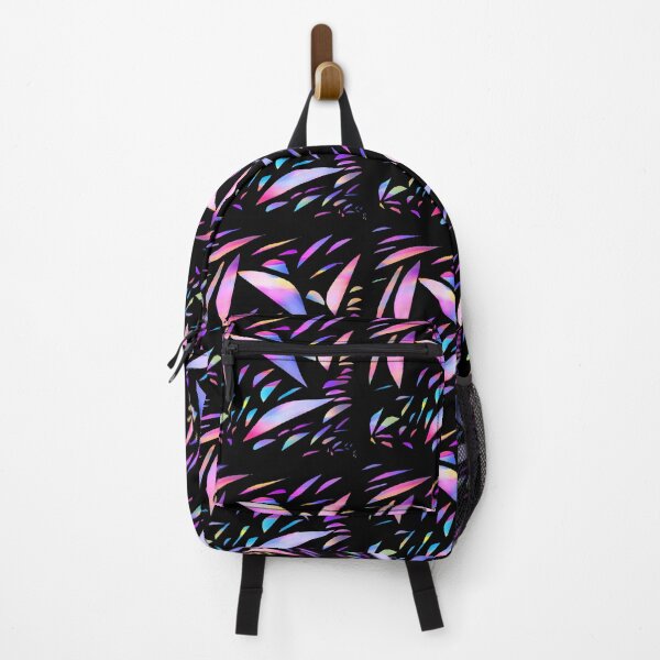 Item preview, Neon Pink Holographic Leaf Pattern designed and sold by RiyanaStudio.