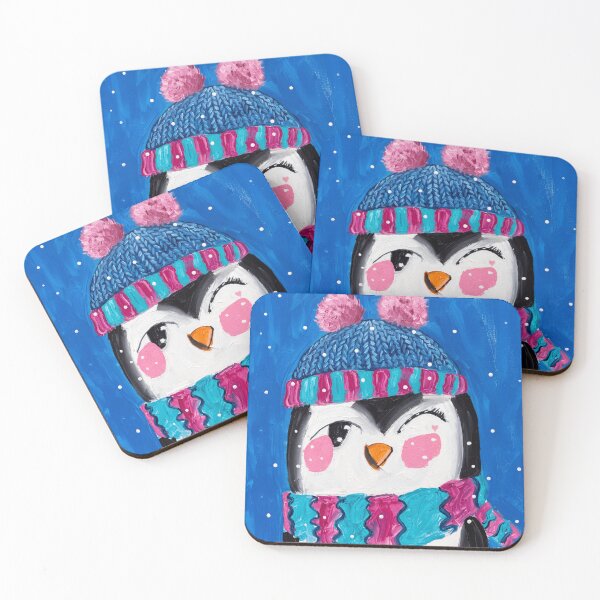 Item preview, Cute Winking Penguin in Winter designed and sold by Kitkin.