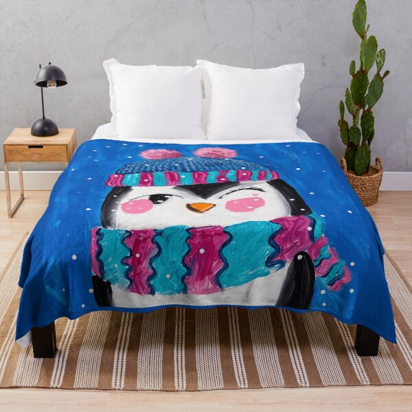 Item preview, Cute Winking Penguin in Winter designed and sold by Kitkin.