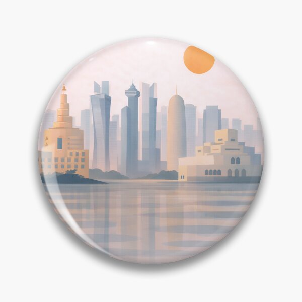 Item preview, Doha Geometric Design – Qatar Aesthetic designed and sold by ArtYouFeel.