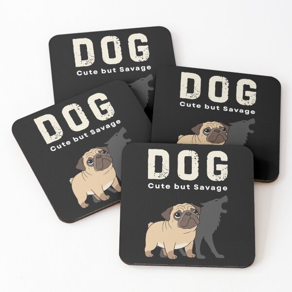 Item preview, Cute but Savage Pug Dog Lover Shirt Small Dog Big Attitude designed and sold by CHANCHANAI.