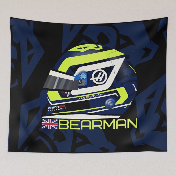 Item preview, Bearman 87 F1 2026 Helmet Design for Ollie Fans designed and sold by Pink Polar F1.