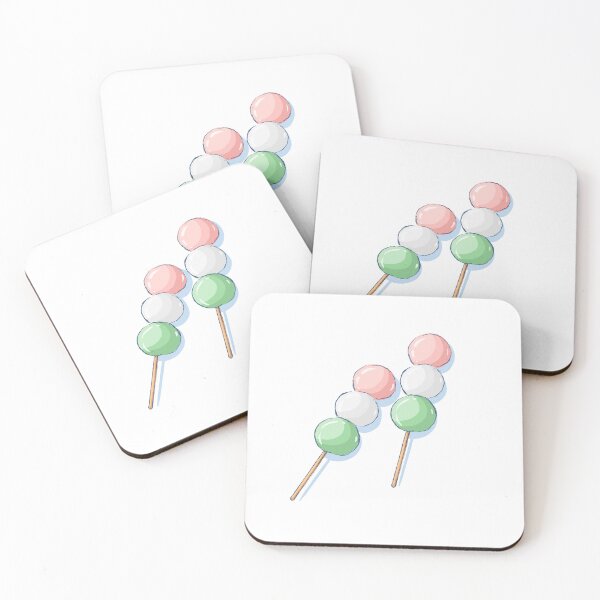 Item preview, Cozy Hanami Dango Duo - Kawaii Japanese Mochi Dessert Art designed and sold by morimist.