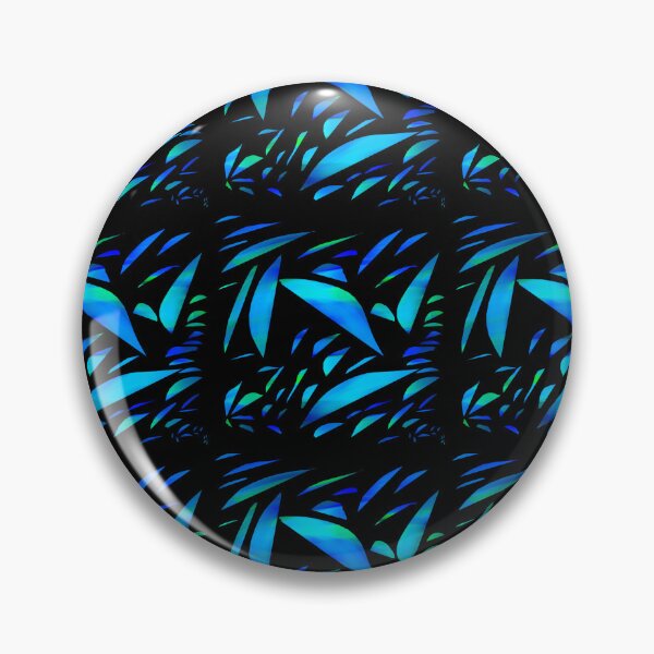 Item preview, Electric Blue Neon Leaf Seamless Pattern designed and sold by RiyanaStudio.