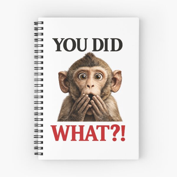 Item preview, Funny Monkey Meme You Did What Reaction Animal Meme Shirt Funny Animal Design designed and sold by Refinedpaws.