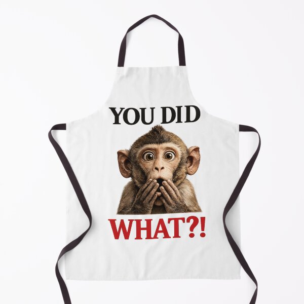 Item preview, Funny Monkey Meme You Did What Reaction Animal Meme Shirt Funny Animal Design designed and sold by Refinedpaws.