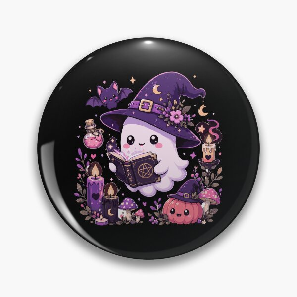 Item preview, Cozy Spell Ghost Cottagecore Witch Kawaii Spooky Art designed and sold by Spotty-Shanmukh.