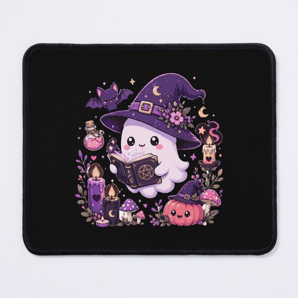 Item preview, Cozy Spell Ghost Cottagecore Witch Kawaii Spooky Art designed and sold by Hauntingly Cute.