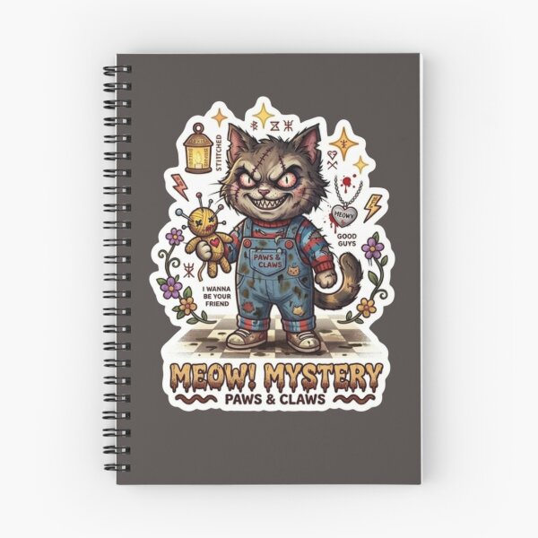 Item preview, Creepy Horror Chucky Cat - Paws and Claws designed and sold by Purely Art Shop.