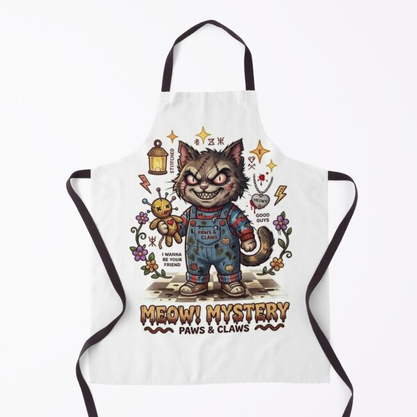 Item preview, Creepy Horror Chucky Cat - Paws and Claws designed and sold by Purely Art Shop.