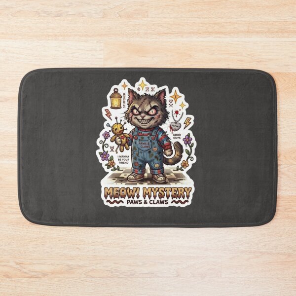 Item preview, Creepy Horror Chucky Cat - Paws and Claws designed and sold by Purely Art Shop.