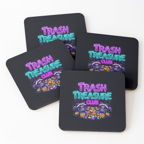 Item preview, Trash Treasure Club Neon Raccoons designed and sold by Anantha's Studio.