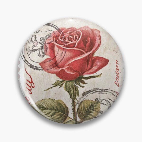 Item preview, Vintage Rose Postage Stamp designed and sold by Kritiveemporio.