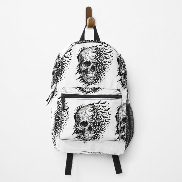 Item preview, Shattered Geometry | 3D Wireframe Skull & Bat Dissolve Streetwear designed and sold by Studio77-Gothic.