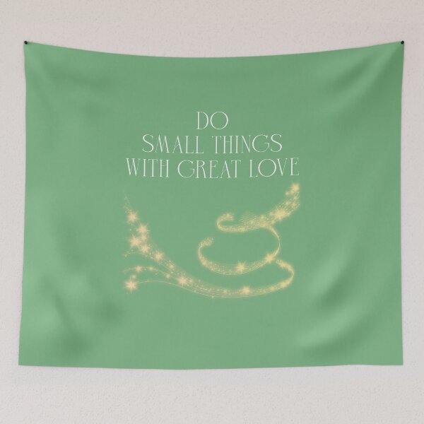 Item preview, Do Small Things With Great Love Golden Stars Theme designed and sold by hurmerinta.