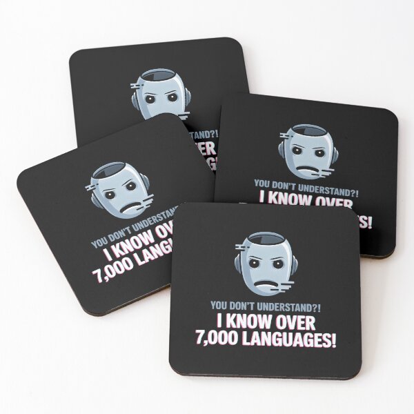Item preview, Robot Languages Geek Culture Robotics designed and sold by SplashTastic.
