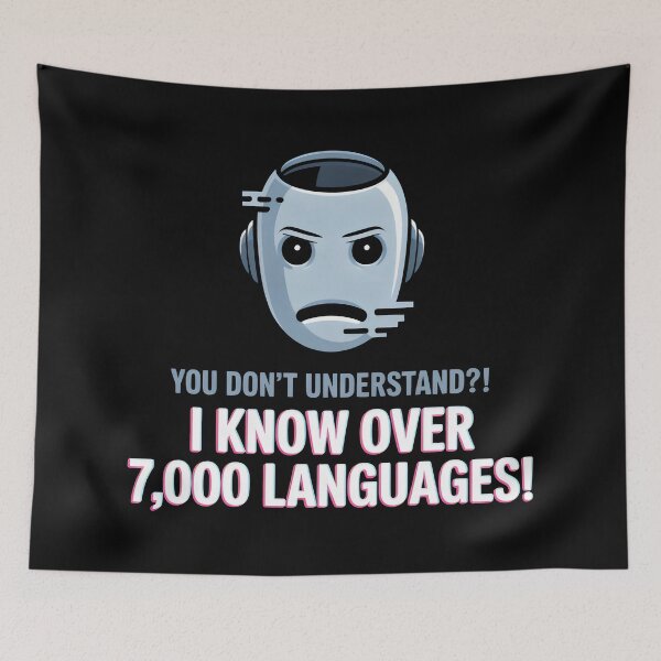 Item preview, Robot Languages Geek Culture Robotics designed and sold by SplashTastic.