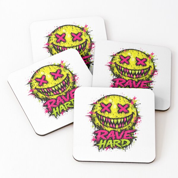 Item preview, Rave Hard Acid Smiley designed and sold by  ZenRave Designs.