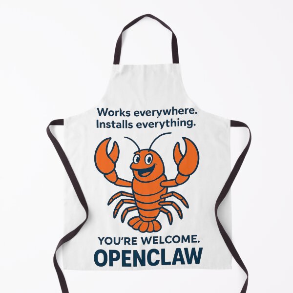 Item preview, OpenClaw Works Everywhere Quote designed and sold by Thinglish Lifestyle.
